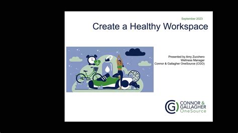 Wellness Webinar A Healthy Workspace On Vimeo