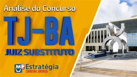 Concurso TJ BA Juiz Substituto Banca Definida YouTube