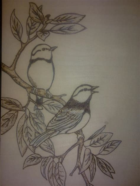 pyrography birds by KazeandGeira on DeviantArt