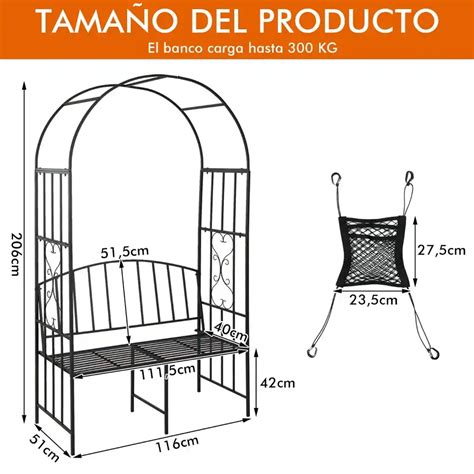 Arco De Jardim Met Lico Banco De Lugares P Rgula De Treli A Para