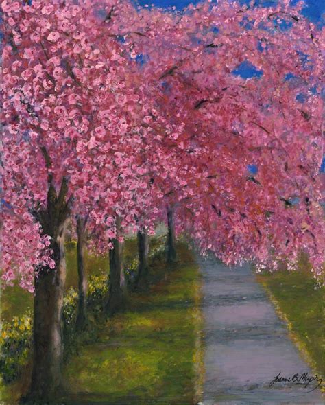 Cherry Blossom Canvas Ready To Hang Peaceful Vibe Room Etsy Cherry