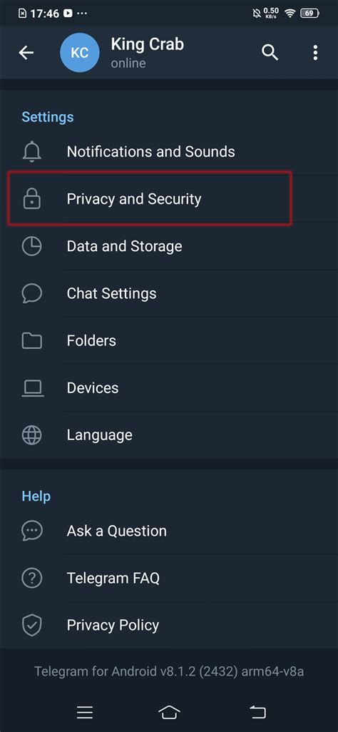how to delete telgram account
