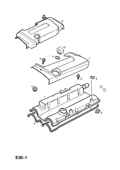 Opel Astra G Zafira A Cylinder Head Cover And Gasket Opel Epc