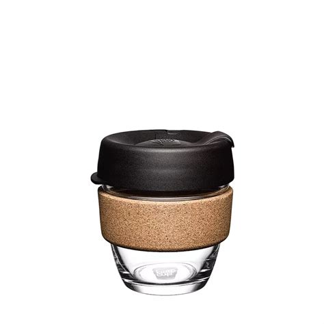 16oz Glass Reusable Coffee Cup With Cork Band Keepcup