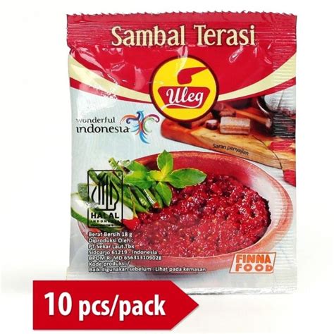 Jual Finna Food Sambal Uleg Isi Sachet Sambal Terasi Shopee Indonesia