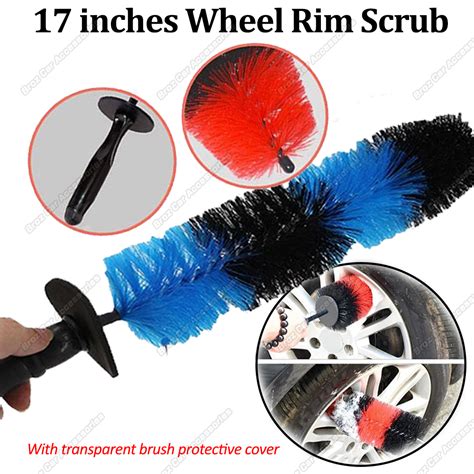 17 Inches Wheel Rim Scrub Tire Brush 17 Tyre Brush Exhaust Cleaning