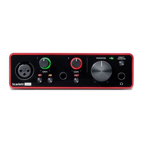 Focusrite Scarlett Solo 3rd Gen With Shure Recording Bundle Gear4music