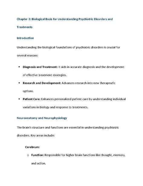 Exam 2 Outline Chp 3 4 12 27 28 29 Chapter 3 Biological Basis For