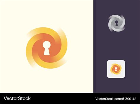 Keyhole Logo Design Template Royalty Free Vector Image