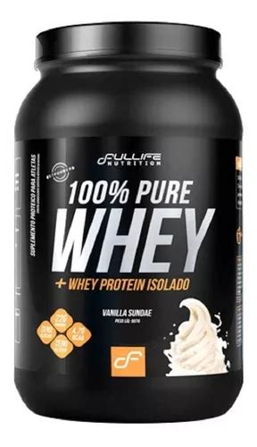 100 Full Whey Protein Isolado 907g Fullife Nutrition Sabor Doce De