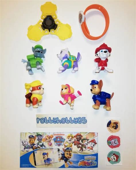 SERIE COMPLETA PAW Patrol Vd348 Dv560B 8 Bpz Kinder Sorpresa