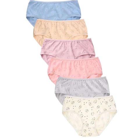Girls Cotton Bikini Panties Medium Assorted Colors
