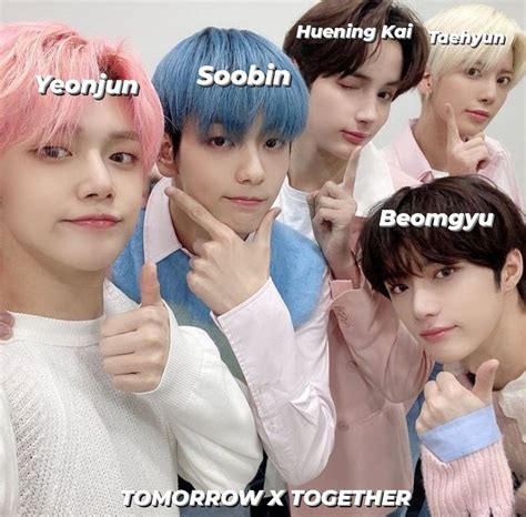 Tomorrow X Together In Txt Group Photo With Names Txt