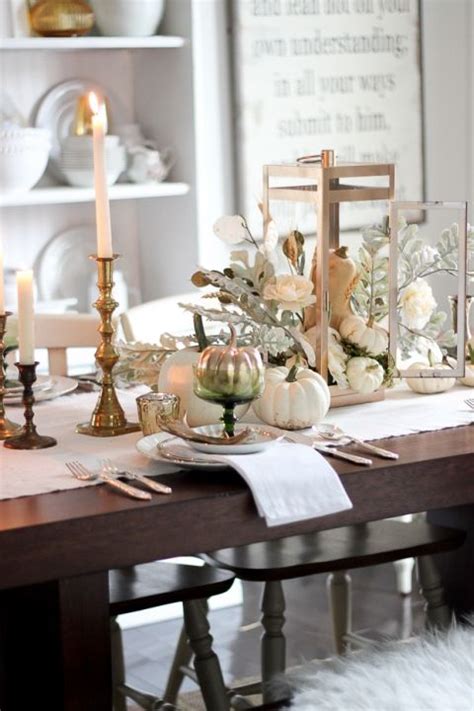 Eclectically Fall Home Tour 2015 Thanksgiving Table Decorations Fall