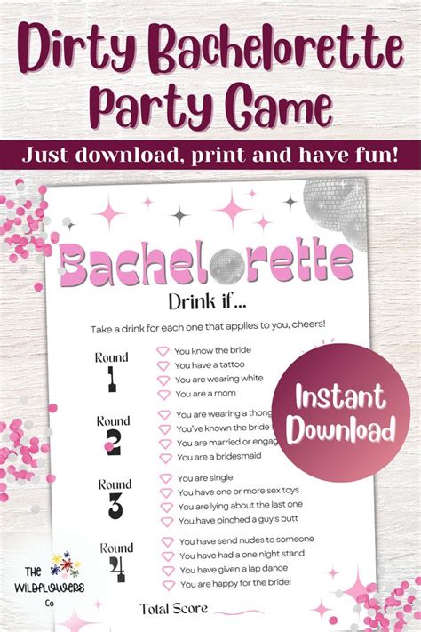 Last Disco Bachelorette Party Drinking Game