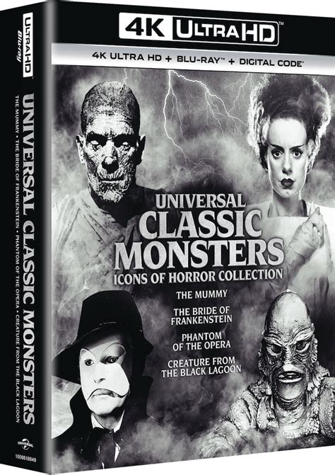 Universal Classic Monsters Icons Of Horror Collection 4k Ultrahd