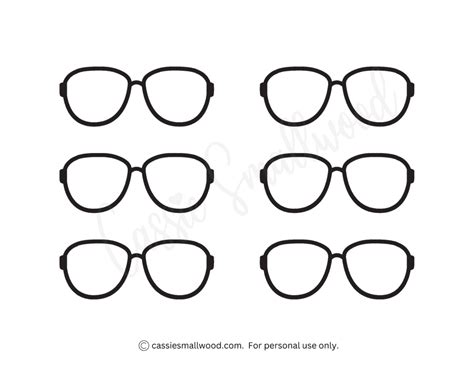 Glasses Templates Sunglasses And Eyeglasses Cassie Smallwood