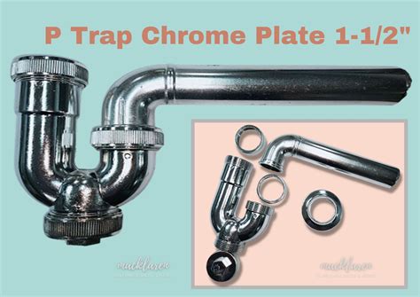 Chrome Lavatory P-Trap ️ P Trap ️ Size: 1-1/2" or 1-1/4" with strainer