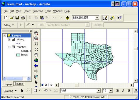 Texas Map Latitude Longitude