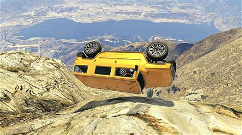 Gta Cliff Drops Crashes Gta Crashes Jumps Ep Youtube