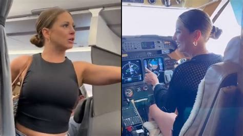 “not Real” Plane Woman Goes Viral Again By Flying Aircraft One Year