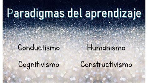 Paradigmas Del Aprendizaje Conductismo Cognitivismo Humanismo Y