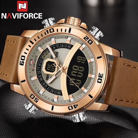 Naviforce Nf Dual Time Luxury Series Digital Analog Function