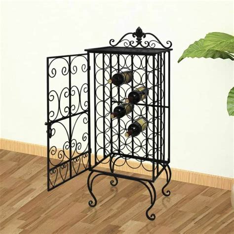 Metal Floor Standing Wine Rack Affordable Modern Design Furniture And