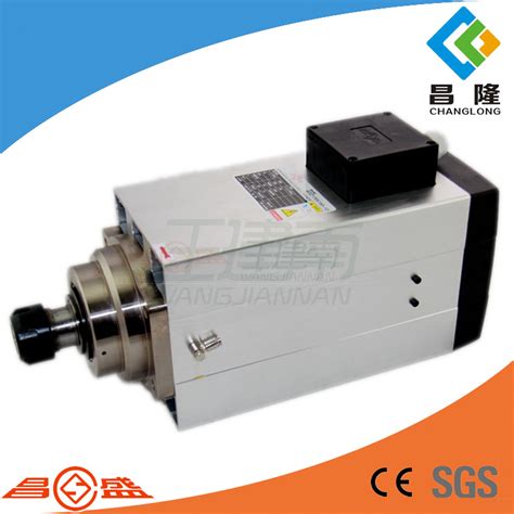 12kw 300Hz 18000rpm Er32 High Speed Square Air Cooled CNC Spindle Motor