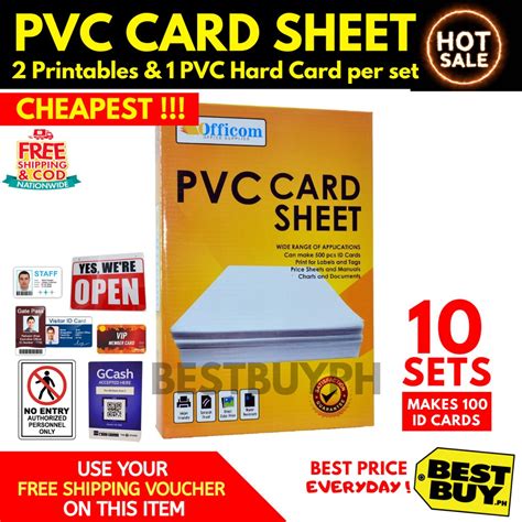 Officom Pvc Id Card Sheet S Cheapest Shopee Philippines