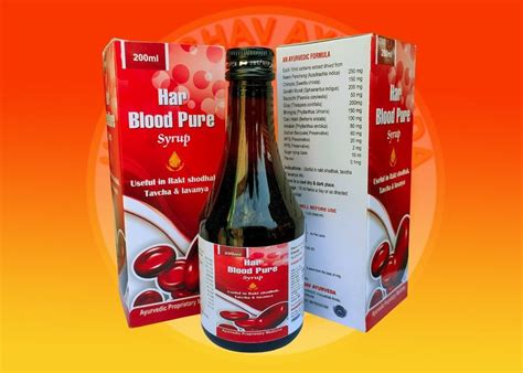 Ayurvedic Blood Purifier Syrup As Described By Physician Packaging