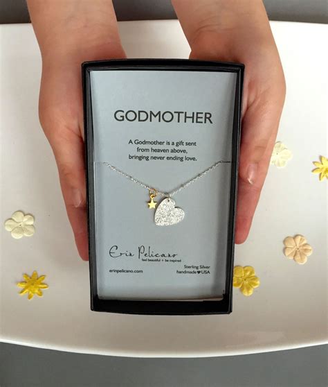 Godmother Necklace Will You Be My Godmother T Baptism Ts