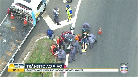 Vídeo Acidente vítimas reflete no trânsito da Rod Raposo Tavares