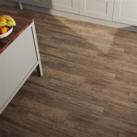 Finwood Brown Wood Effect Tiles 185x598cm Tile Warehouse