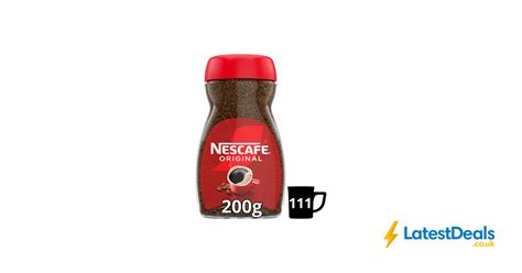 NESCAF Original Instant Coffee 200g Rich Bold Flavor 3 50 At Amazon