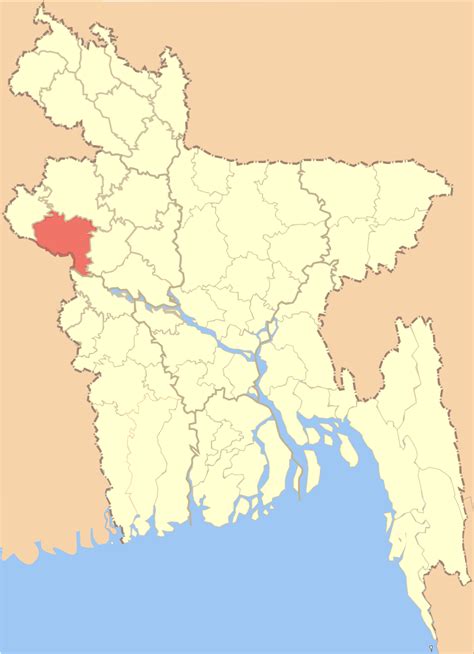 Rajshahi District Location Of Rajshahi District In Bangladesh