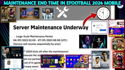 Maintenance End Time Today In Efootball Large Scale Maintenance