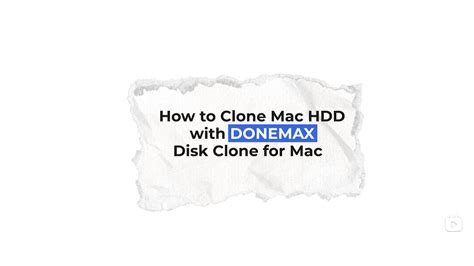 How To Clone Mac Hard Drive To External Hard Drive With Donemax Disk