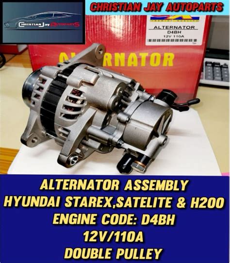 Gtx Alternator Assembly For Hyundai Starex Satelite H D Bh Engine