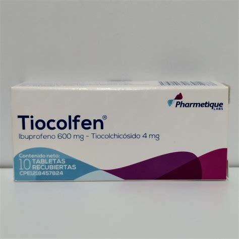 Medicina Tiocolfen Mg Mg X Tab Rec Pharmatique Sihay