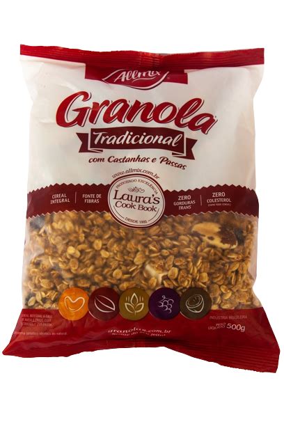 Granola Tradicional Castanhas E Passas Allmix G Casa Do