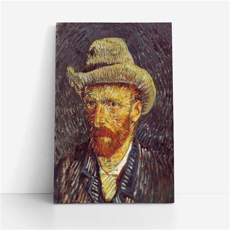 Quadro Van Gogh Autorretrato Chap U Canvas X Cm Leroy Merlin