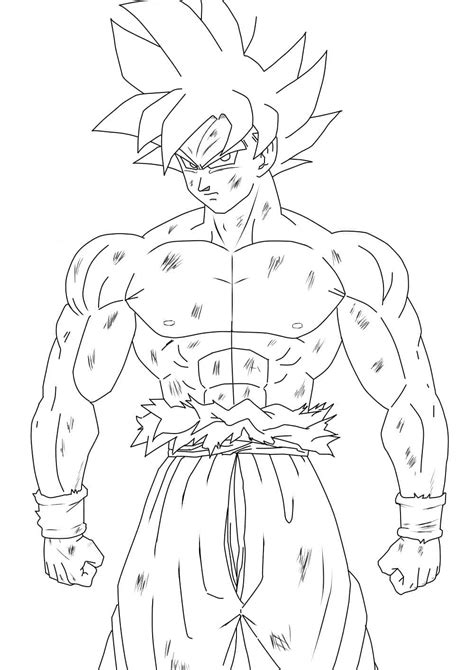 Dibujos De Goku Ultra Instinto De Dragon Ball Super Para Colorear Para