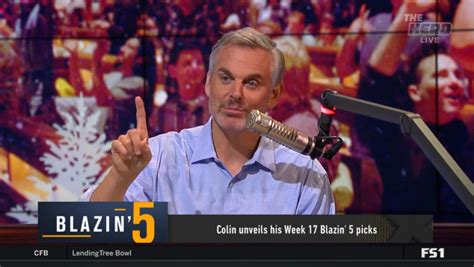 Blazing 5: Colin Cowherd Week 17 NFL Picks 2020 On Fox Sports