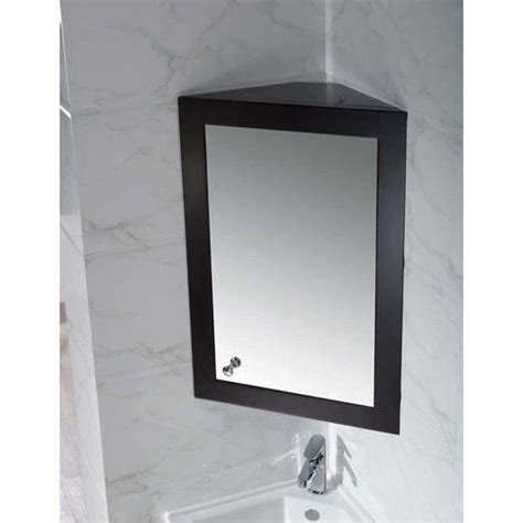 dCOR design 25" Single Corner Bathroom Vanity Set with Mirror | Corner ...