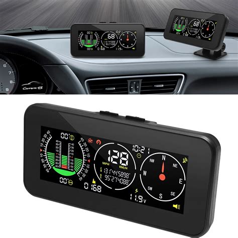 M60 Digital Speed Slope Meter Head Up Display Car HUD Compass