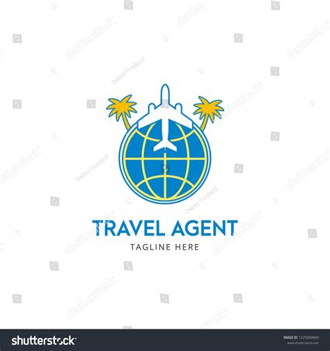 Travel Agent Logo Design Stock Vector (Royalty Free) 1225060060 ...