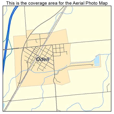 Aerial Photography Map of Odell, IL Illinois