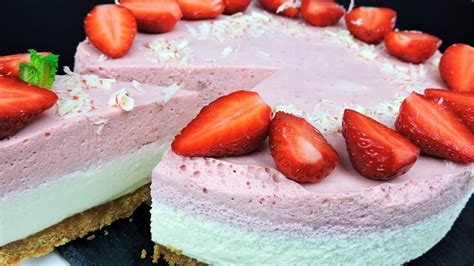 Tarta De Chocolate Blanco Y Fresas Youtube