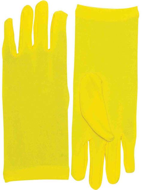 Adult's Deluxe Yellow Dress Gloves